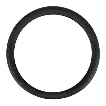 Xkeribom Lenkradbezug 37-38cm Lenkradschoner Lenkradschutz Schwarz Carbon Design